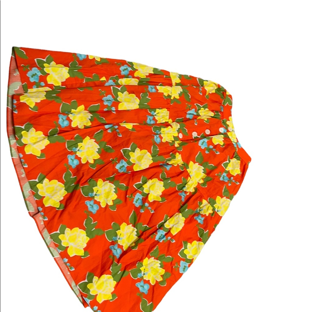 Anthropologie a line floral skirt cottage core cottagecore 0 white - Picture 2 of 3